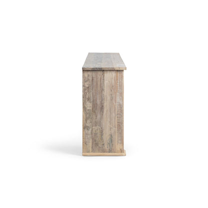 Qena Reclaimed Wood 4Dwr Console Table - Butterwood Blend