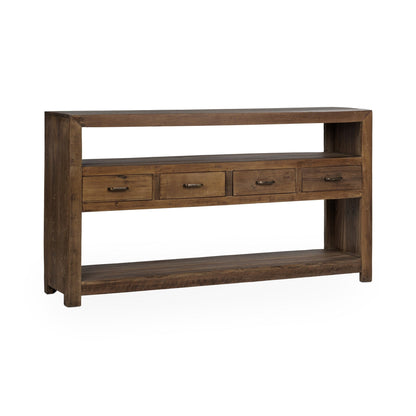 Mattai Reclaimed Wood 4Dwr Console - Natural