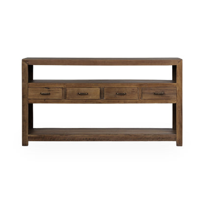 Mattai Reclaimed Wood 4Dwr Console - Natural