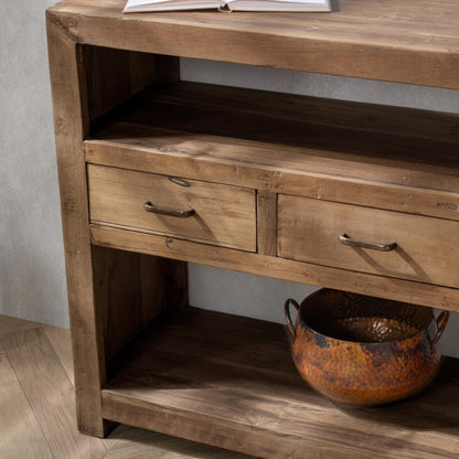 Mattai Reclaimed Wood 4Dwr Console - Natural