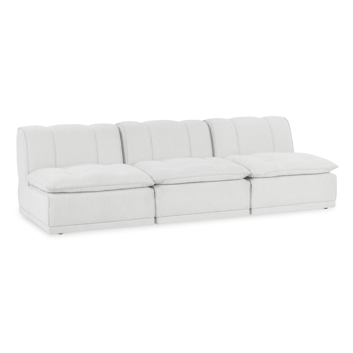 Haven Leather Modular Sofa - White