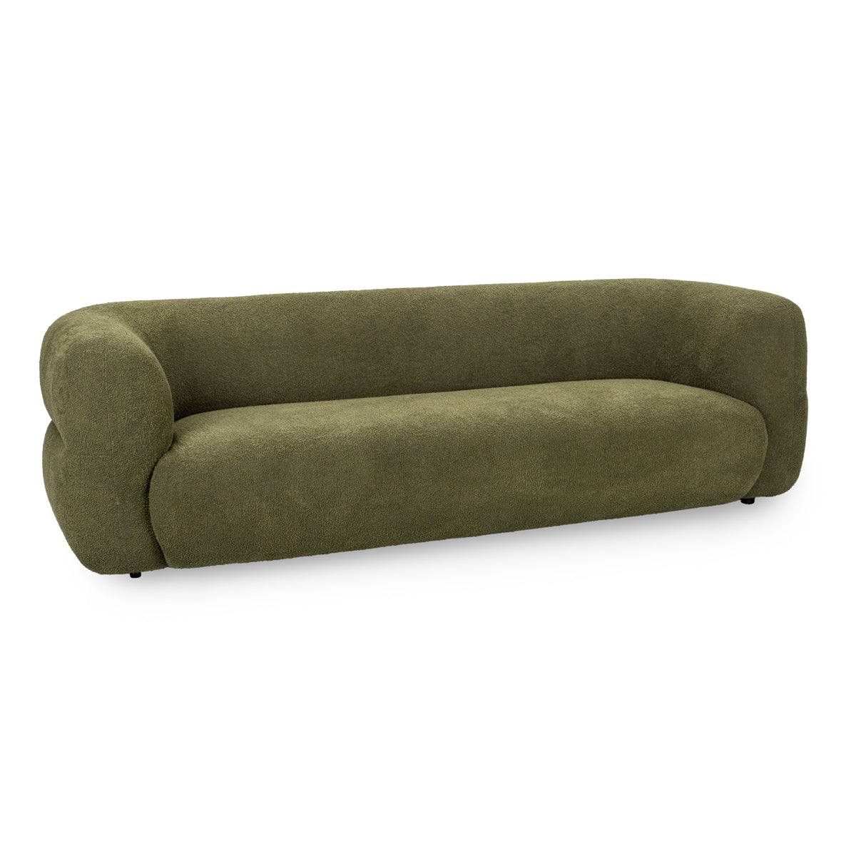 Faris Upholstered Sofa - Dark Olive