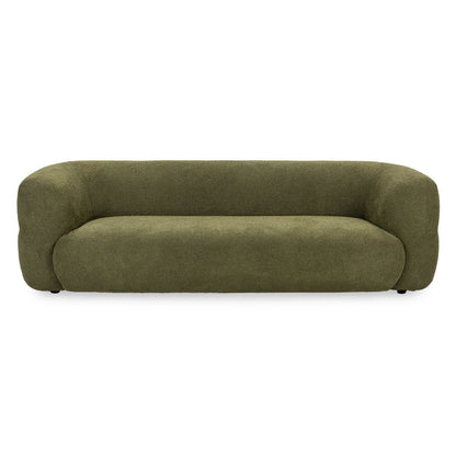 Faris Upholstered Sofa - Dark Olive