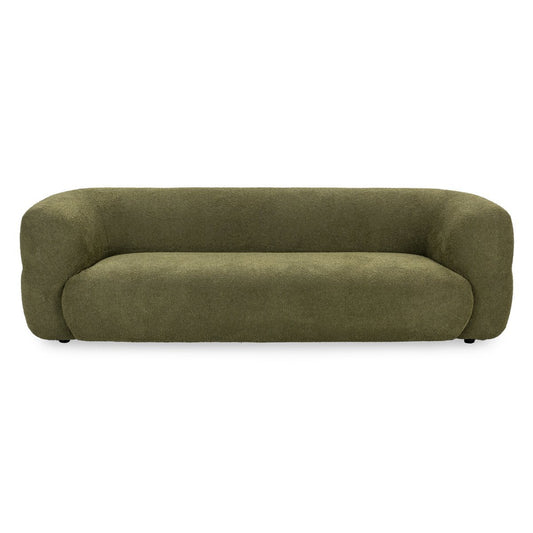 Faris Upholstered Sofa - Dark Olive