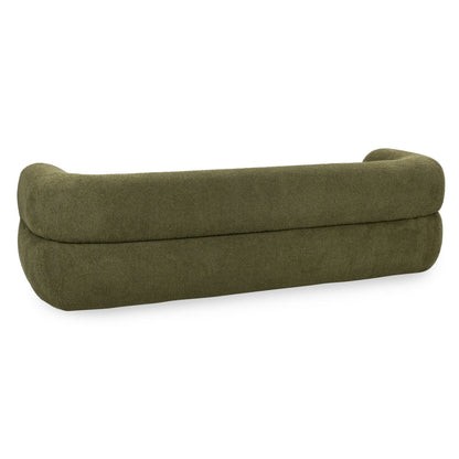 Faris Upholstered Sofa - Dark Olive