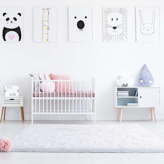 Noahas Large Fluffy 8x10 Area Rugs for Living Room Bedroom,Thick Shag Throw Rug,Big Soft Shaggy Bedside Non-Slip Plush Dorm Nursery Kids Carpet