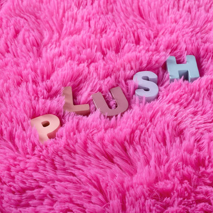 Noahas Fluffy 4x6 Hot Pink Rugs for Bedroom Girls,Shaggy Kids Rug,Thick Shag Throw Carpet,Soft Non-Slip Dorm Nursery Area Rugs for Living Room Home Decor Aesthetic