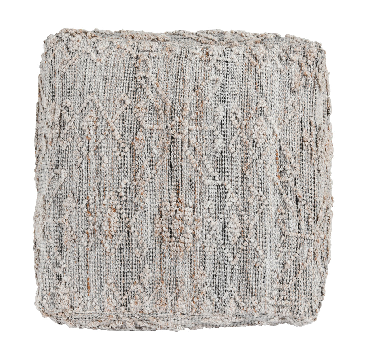 Performance Tundra Pouf -  Gray Multi