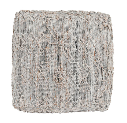 Performance Tundra Pouf -  Gray Multi