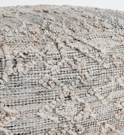 Performance Tundra Pouf -  Gray Multi