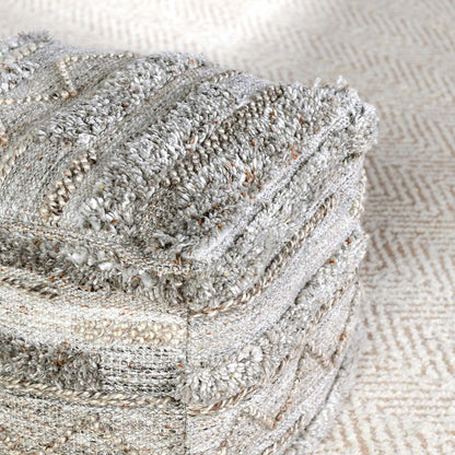 Performance Fallon Pouf - Gray Multi