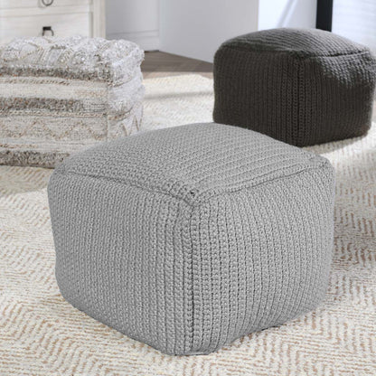 Performance Prism Pouf - Gray