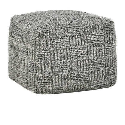 Performance Vico Pouf 18"x18"x14" - Gray