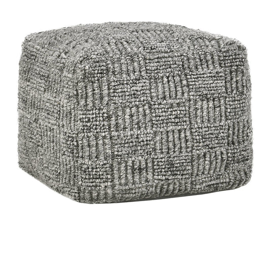 Performance Vico Pouf 18"x18"x14" - Gray