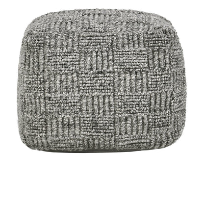 Performance Vico Pouf 18"x18"x14" - Gray