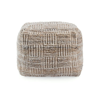 Performance Vico Pouf 18"x18"x14" - Caramel Multi