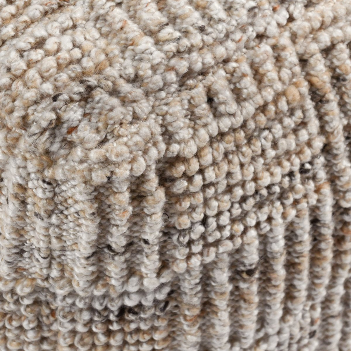 Performance Vico Pouf 18"x18"x14" - Caramel Multi
