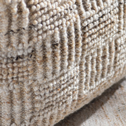 Performance Vico Pouf 18"x18"x14" - Caramel Multi