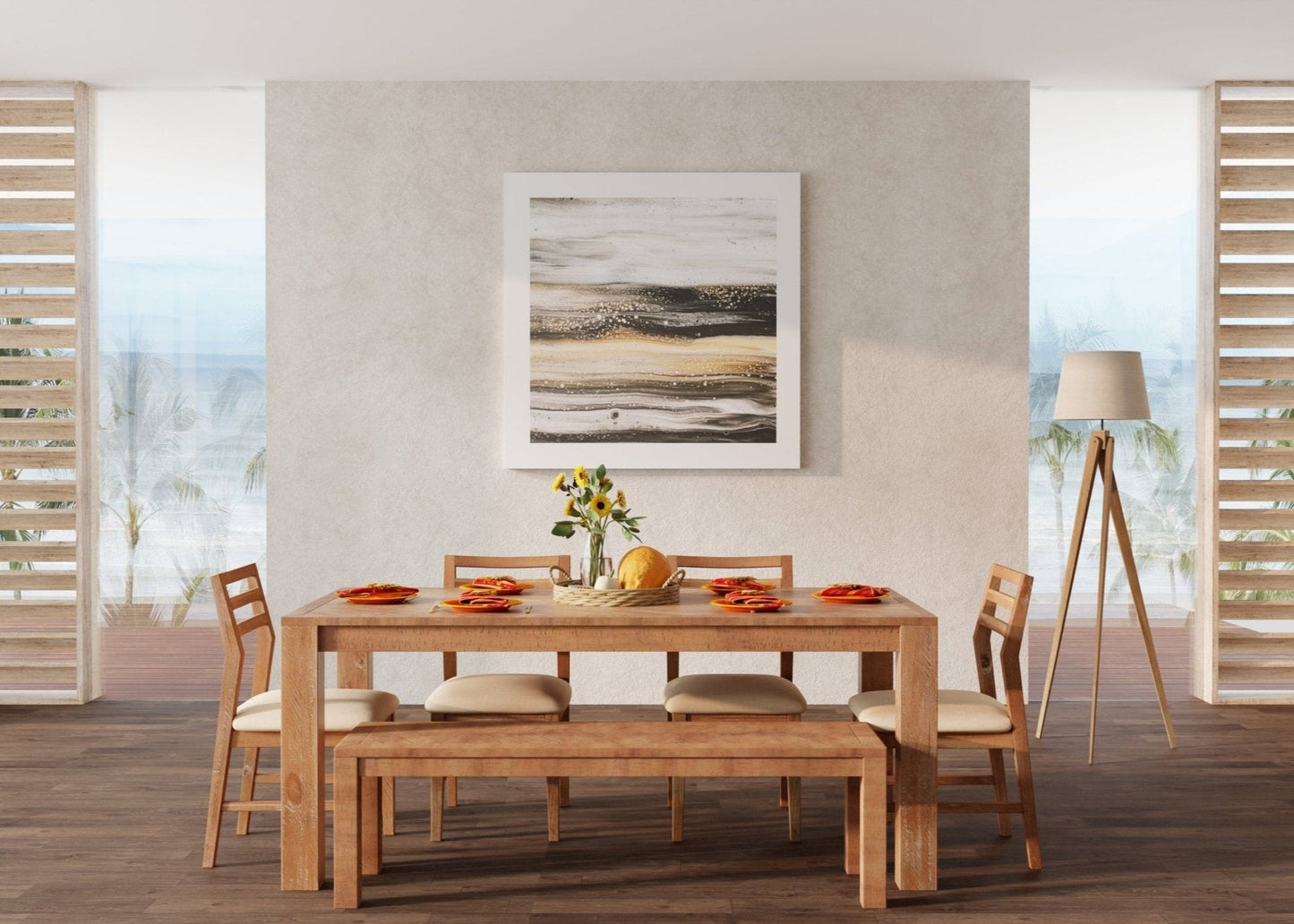 Aiden Bench, Natural Weathered