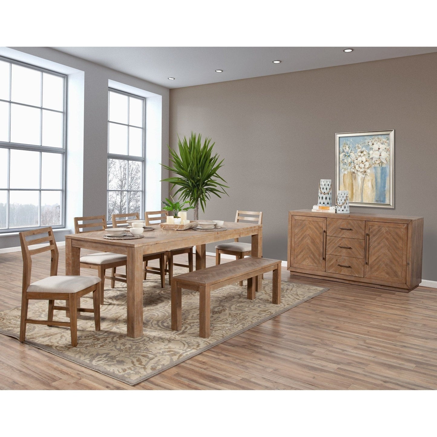 Aiden Bench, Natural Weathered