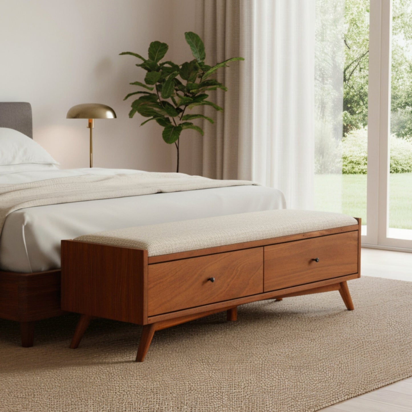 Flynn Bench, Chestnut
