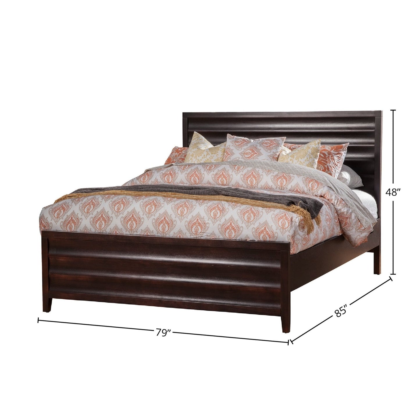 Legacy Platform Bed, Black Cherry