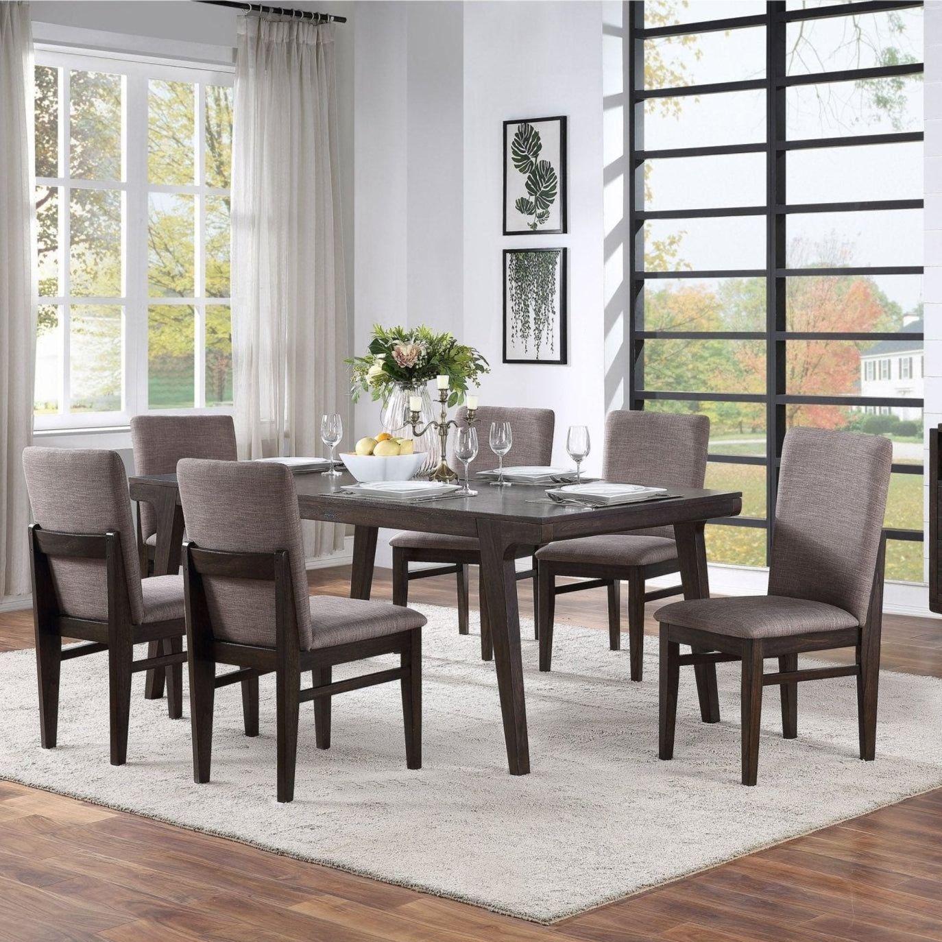 Olejo Dining Table, Chocolate